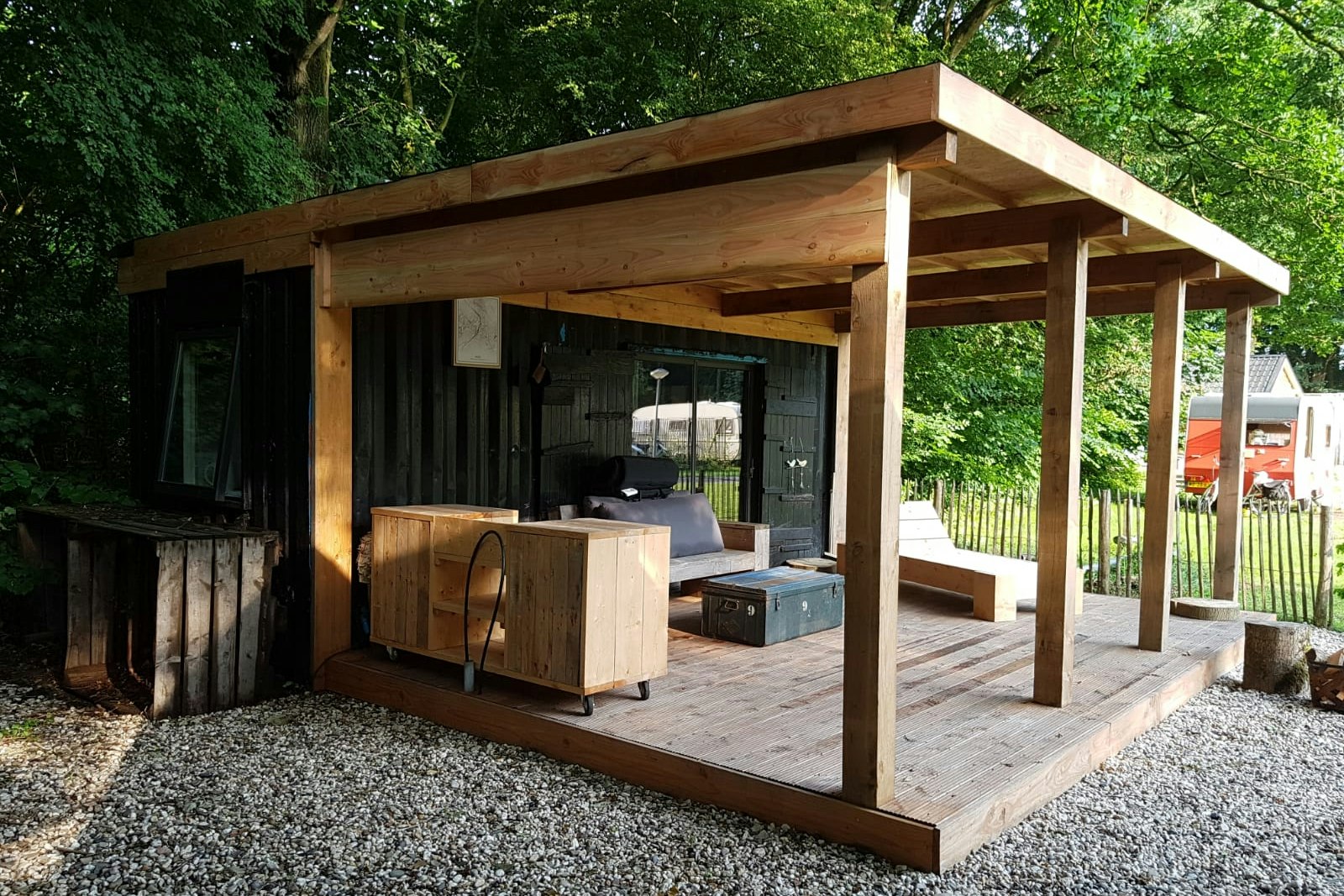 Buytenplaets Suydersee - Mobilheim mit Terrasse