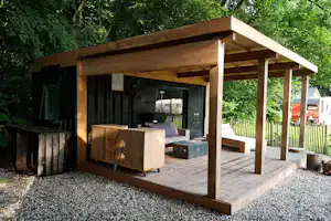 Buytenplaets Suydersee - Mobilheim mit Terrasse