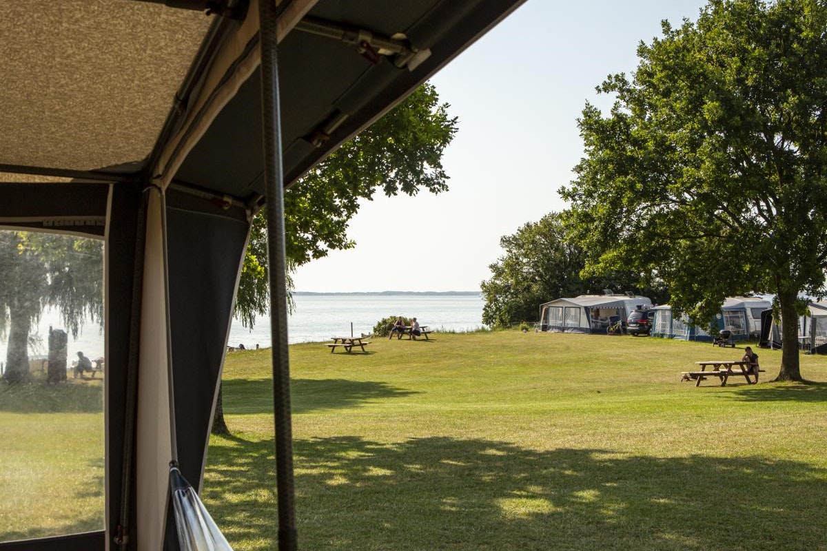 Åbyskov Strand Camping - Standplatzwiese auf dem Campingplatz