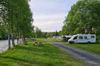 Camp Dammån AB - Blick auf die Stellplätze auf dem Campingplatz