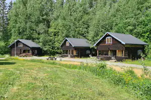 Camp Dammån AB - Mobilheim-Hütten auf dem Campingplatz
