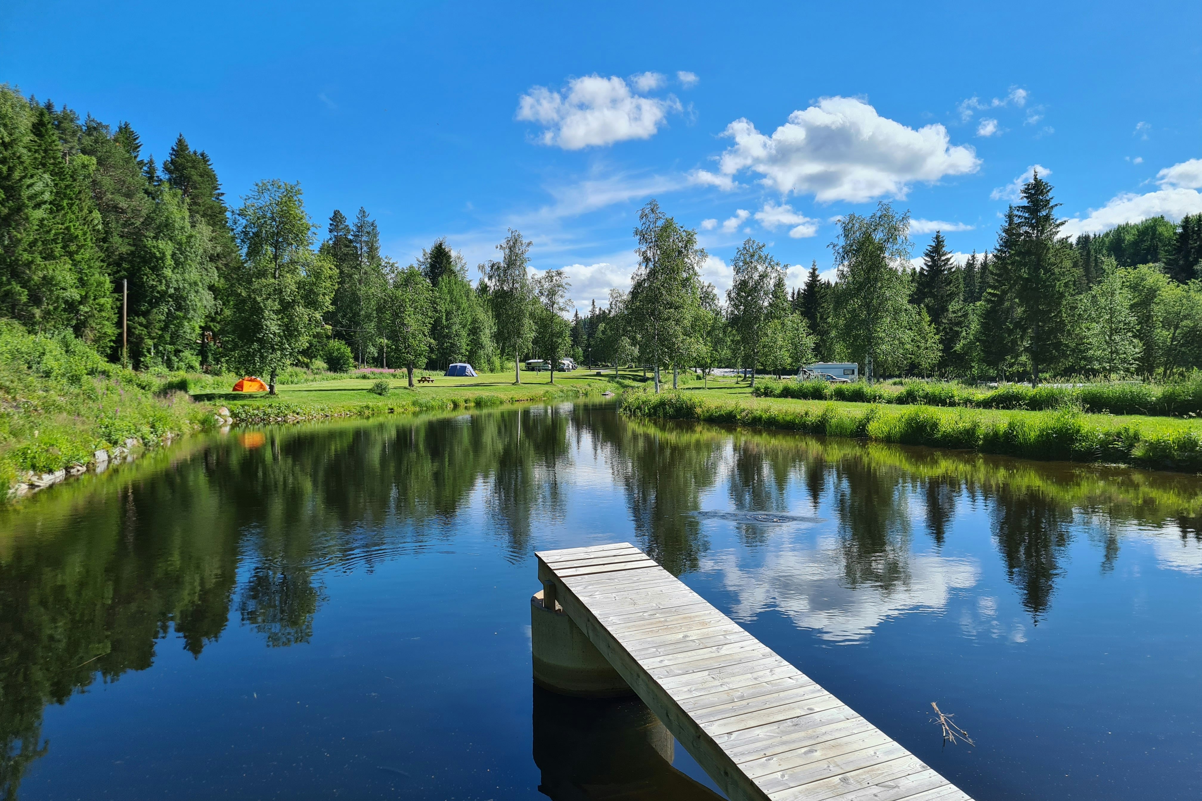 Camp Dammån AB - Privater Badesee auf dem Campingplatz