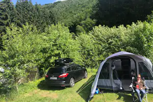 Camp Hammer - Blick auf die Standplätze auf der Wiese