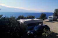 Camp Horizont - Stell- und Parkplätze mit Blick auf das Meer