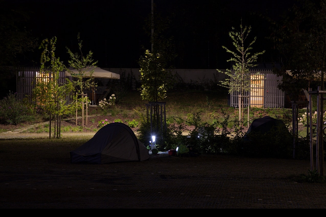 Camp Jezero Kocevsko - Campingplatz bei Nacht