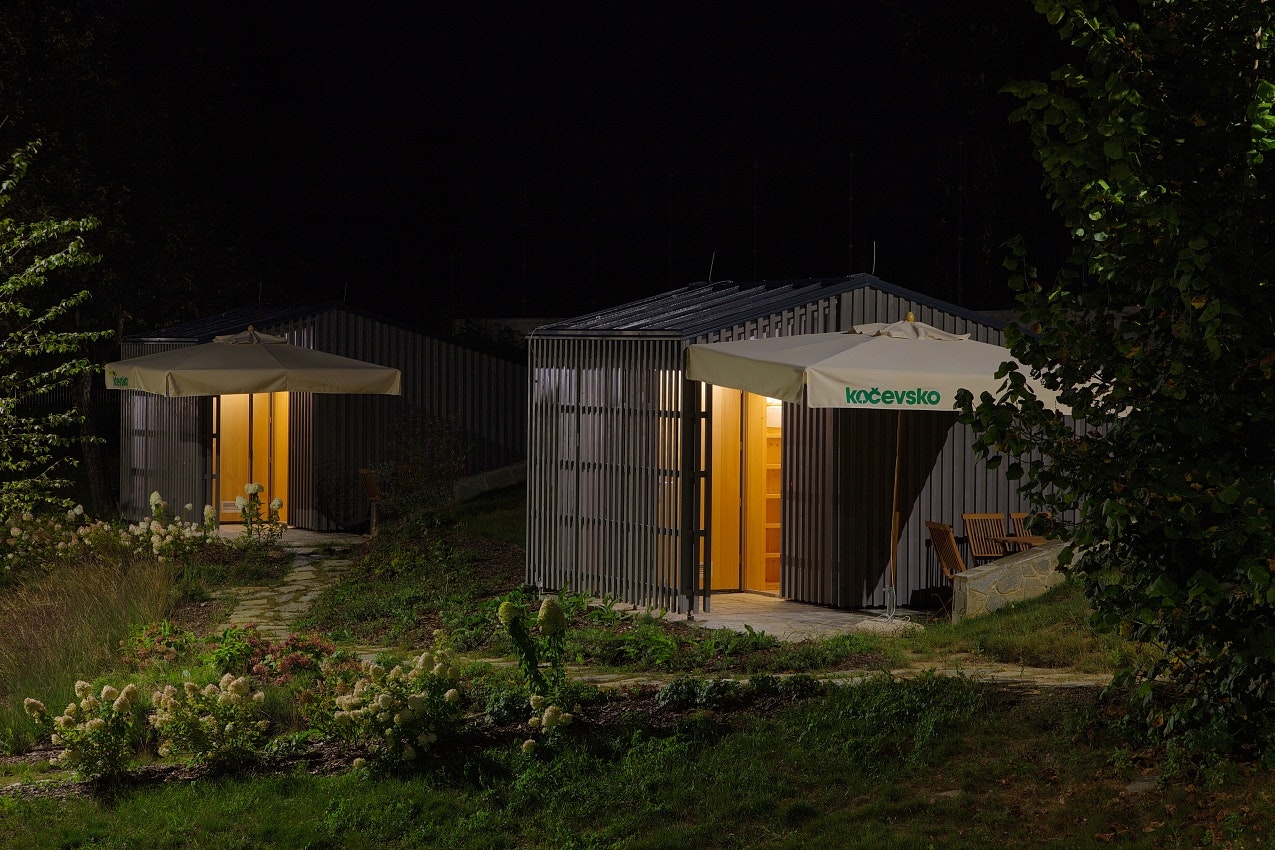Camp Jezero Kocevsko - Campingplatz bei Nacht