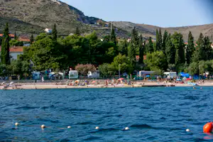 Camp Seget - Blick auf den Badestrand