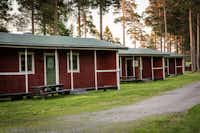 Camp Viking - Mobilheime mit Veranda zwischen Bäumen