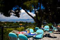Camp Waterman Beach Village -  Restaurant Terrasse mit Blick auf die Adria 