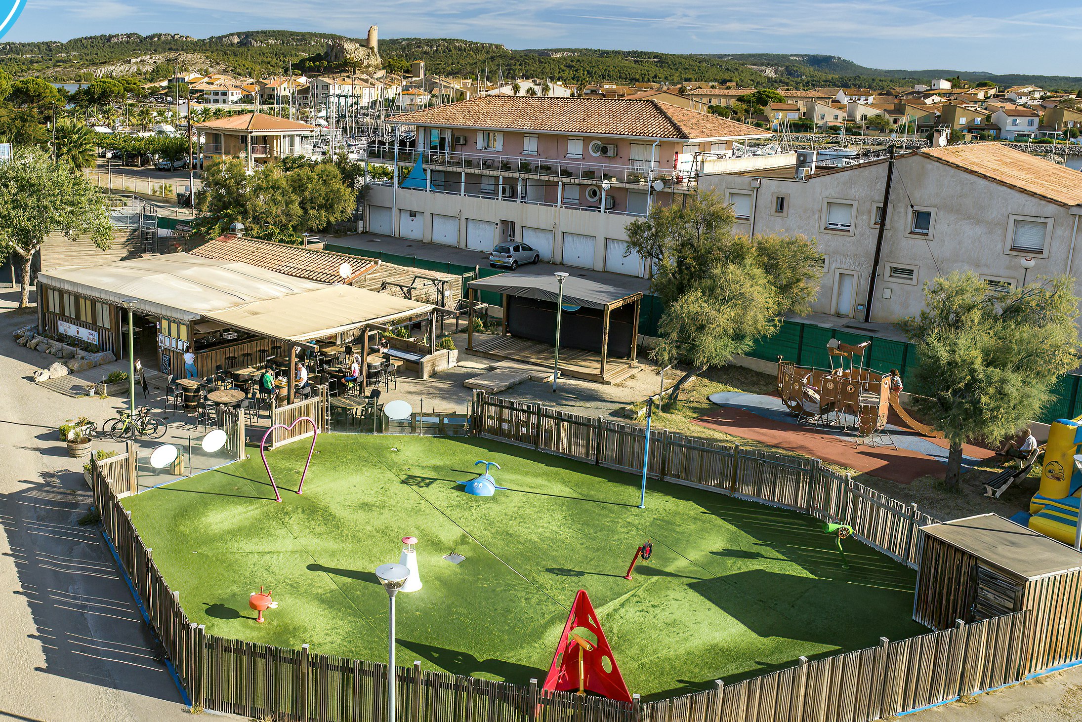 Camping Paradis Barberousse - Blick auf den Campingplatz