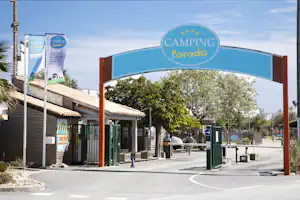 Camping Paradis Barberousse - Eingang des Campingplatzes