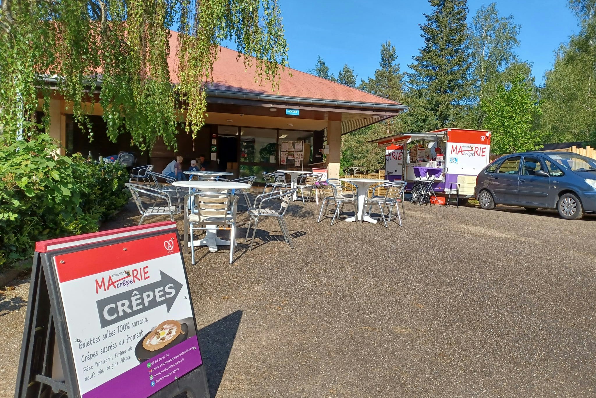 Campéole La Forêt  - Restaurant mit Terrasse auf dem Campingplatz