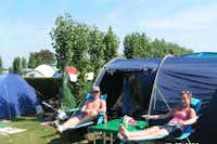 Camping 17 Duinzicht  -  Camper auf dem Zeltplatz vom Campingplatz