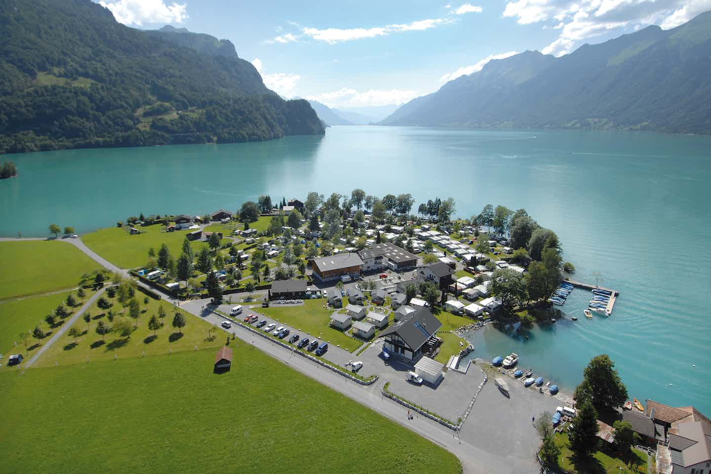 Camping Aaregg - Campingplatz aus der Vogelperspektive