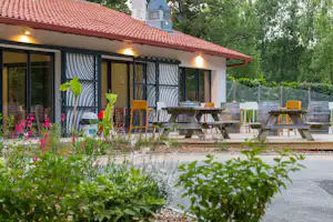 Camping Abaya - Terrasse auf dem Campingplatz