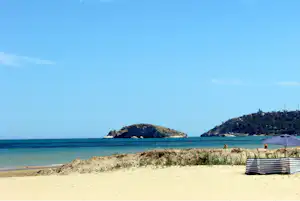 Camping Adriatico - Blick auf den Badestrand