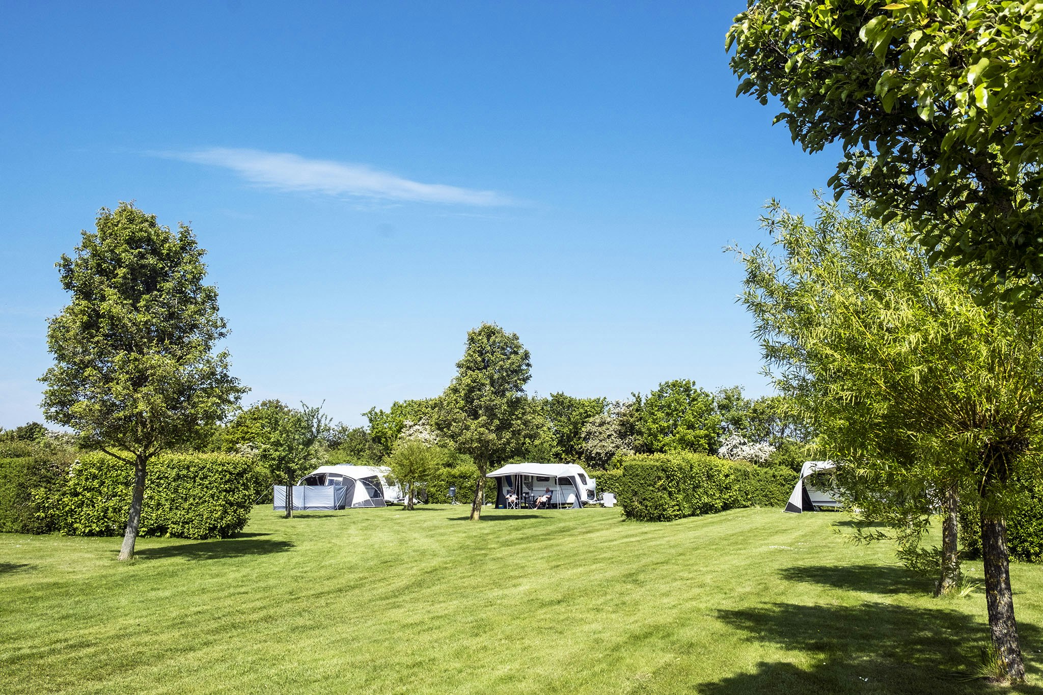 Camping Agri-Nova - Standplätze auf der Wiese auf dem Campingplatz