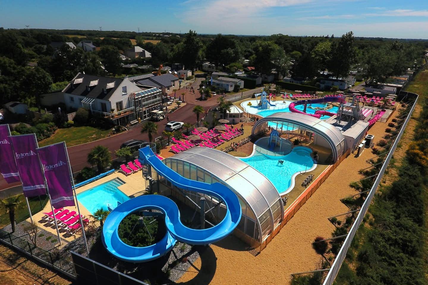 Camping Airotel La Roseraie -  Kinderwasserspielplatz und Pool
