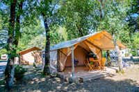 Camping Airotel Oléron - Glamping Zelt im Grünen auf dem Campingplatz