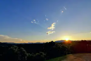 Camping Albera - Aussicht auf den Sonnenuntergang