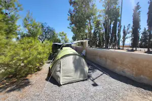 Camping Albox - Blick auf einen Zeltplatz auf dem Campingplatz