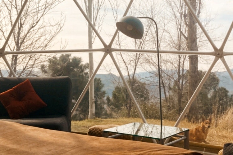 Camping Alpujarra - Blick aus einem Mobilheim