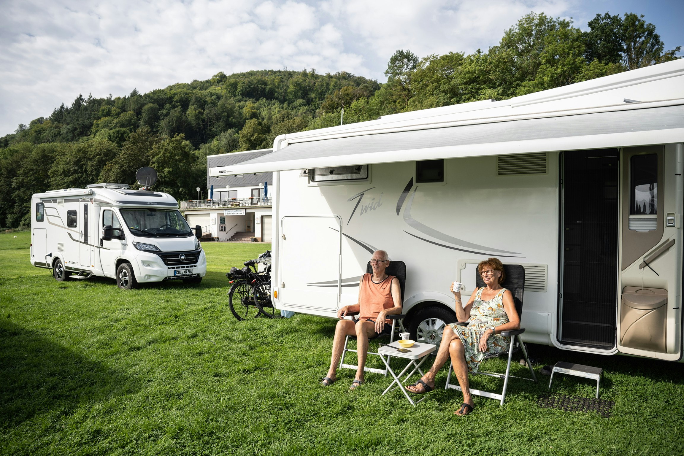 Camping am Bootshaus - Standplätze auf dem Campingplatz