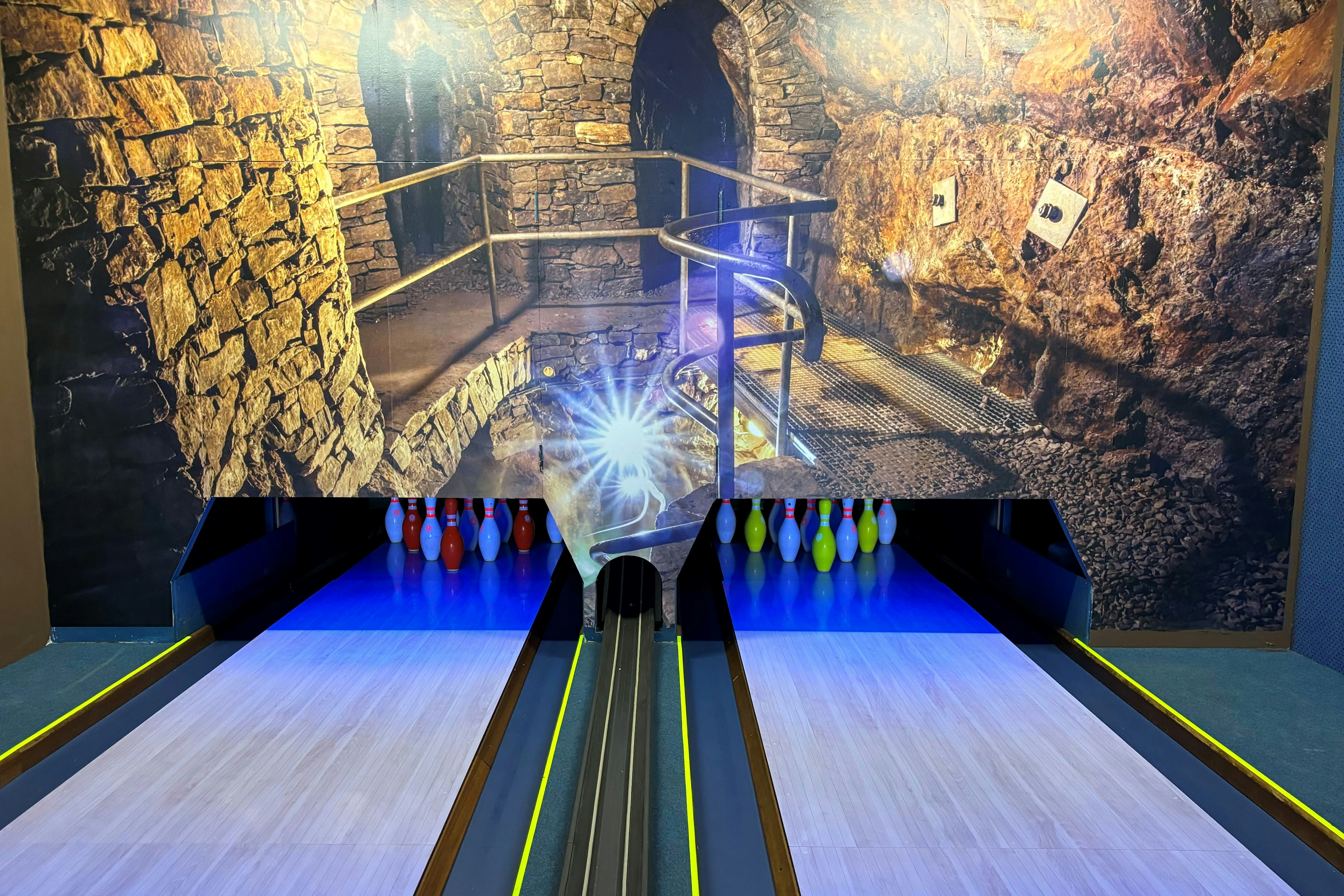 Camping am BWT-Bierwiesenteich Pfaffroda - Bowlingbahn auf dem Campingplatz