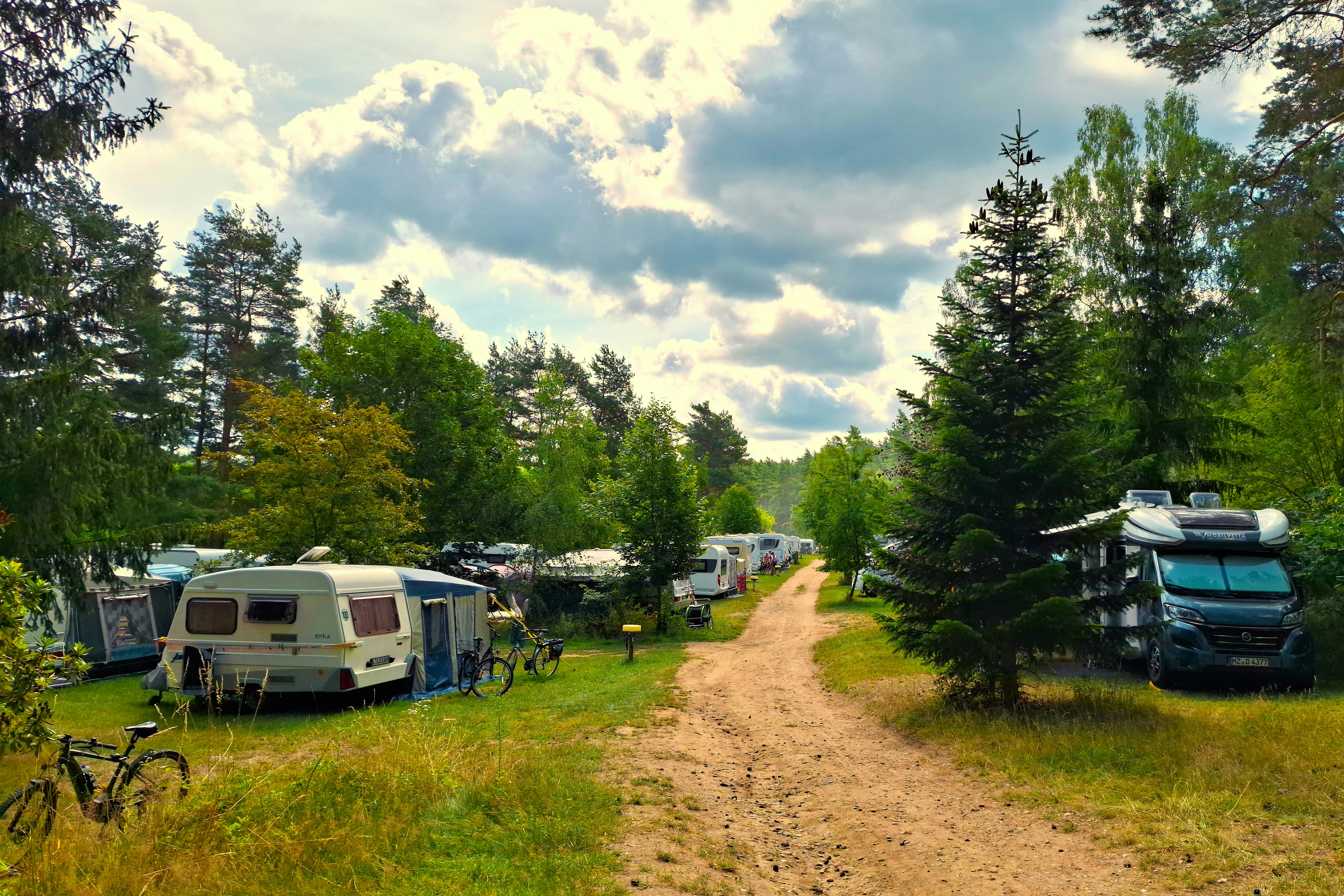 Camping Am Dreetzsee - Standplätze auf dem Campingplatz