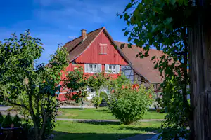 Camping am Ferienhof Kramer - Hauptgebäude auf dem Campingplatz