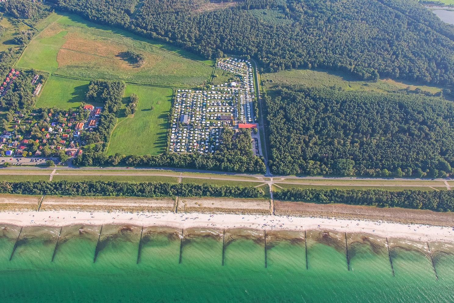 Camping am Freesenbruch - Campingplatz an der Ostsee aus der Vogelperspektive