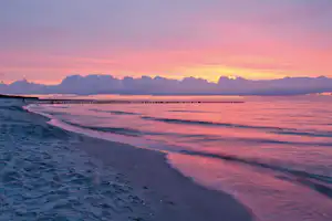 Camping am Freesenbruch - Sonnenuntergang an der Ostsee am Campingplatz