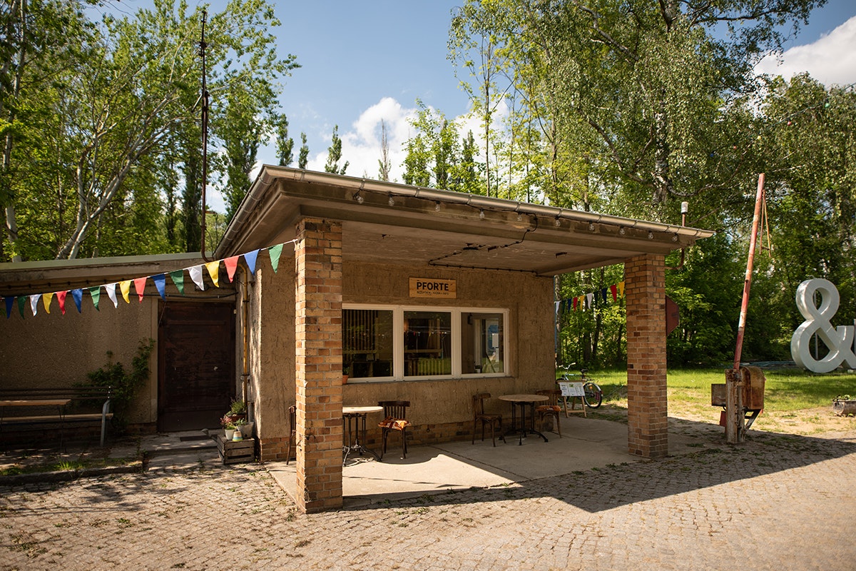 Camping am Kühlhaus Görlitz Rezeption und Eingang des Campingplatzes
