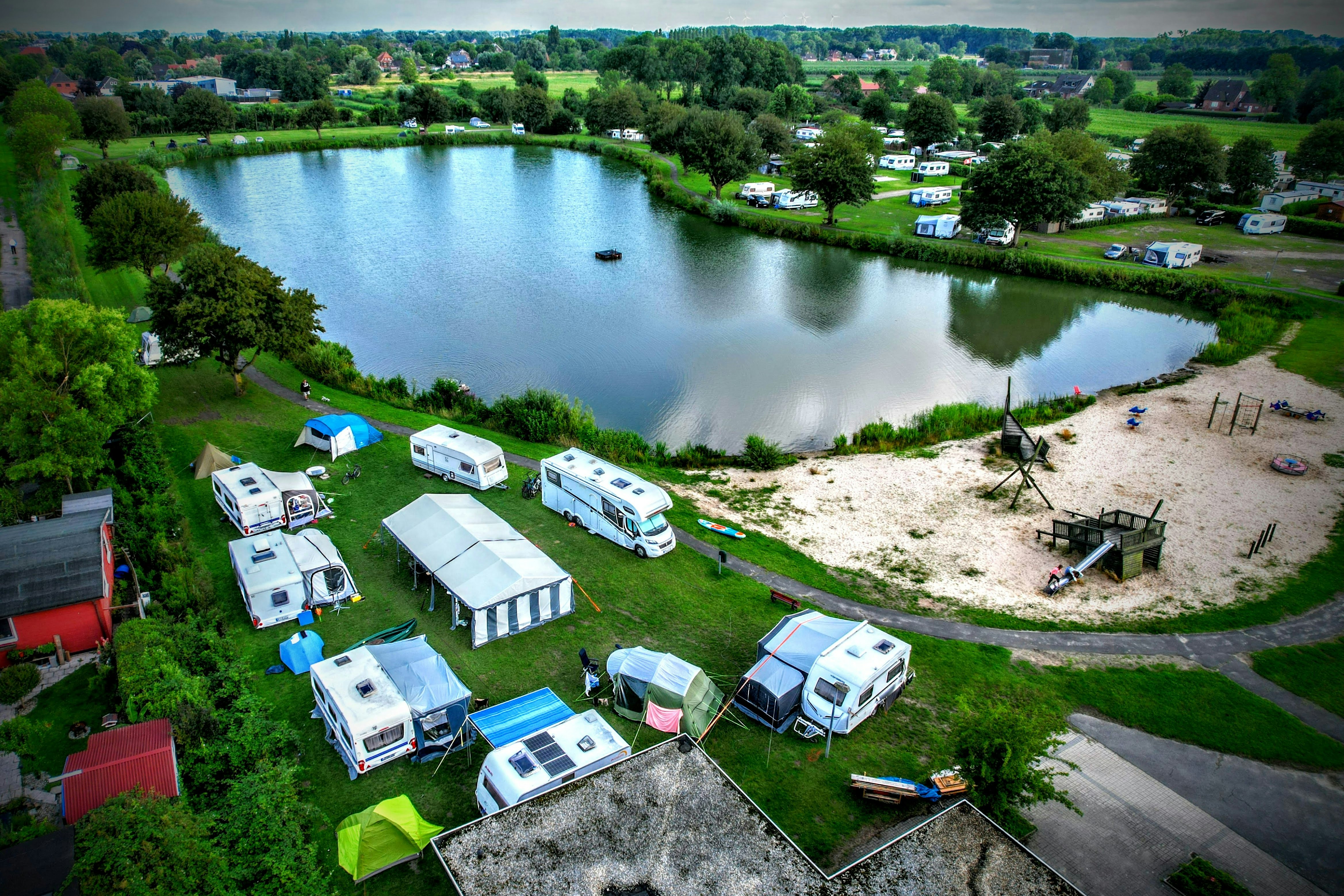 Camping -Am Leuchtturm-  - Campingplatz aus der Vogelperspektive