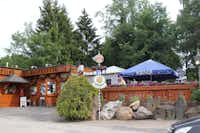 Camping Am Mühlenteich  -  Restaurant vom Campingplatz mit Terrasse
