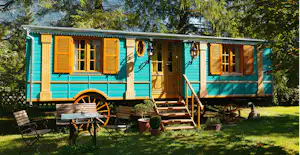 Camping am See - Mobilheim auf dem Campingplatz