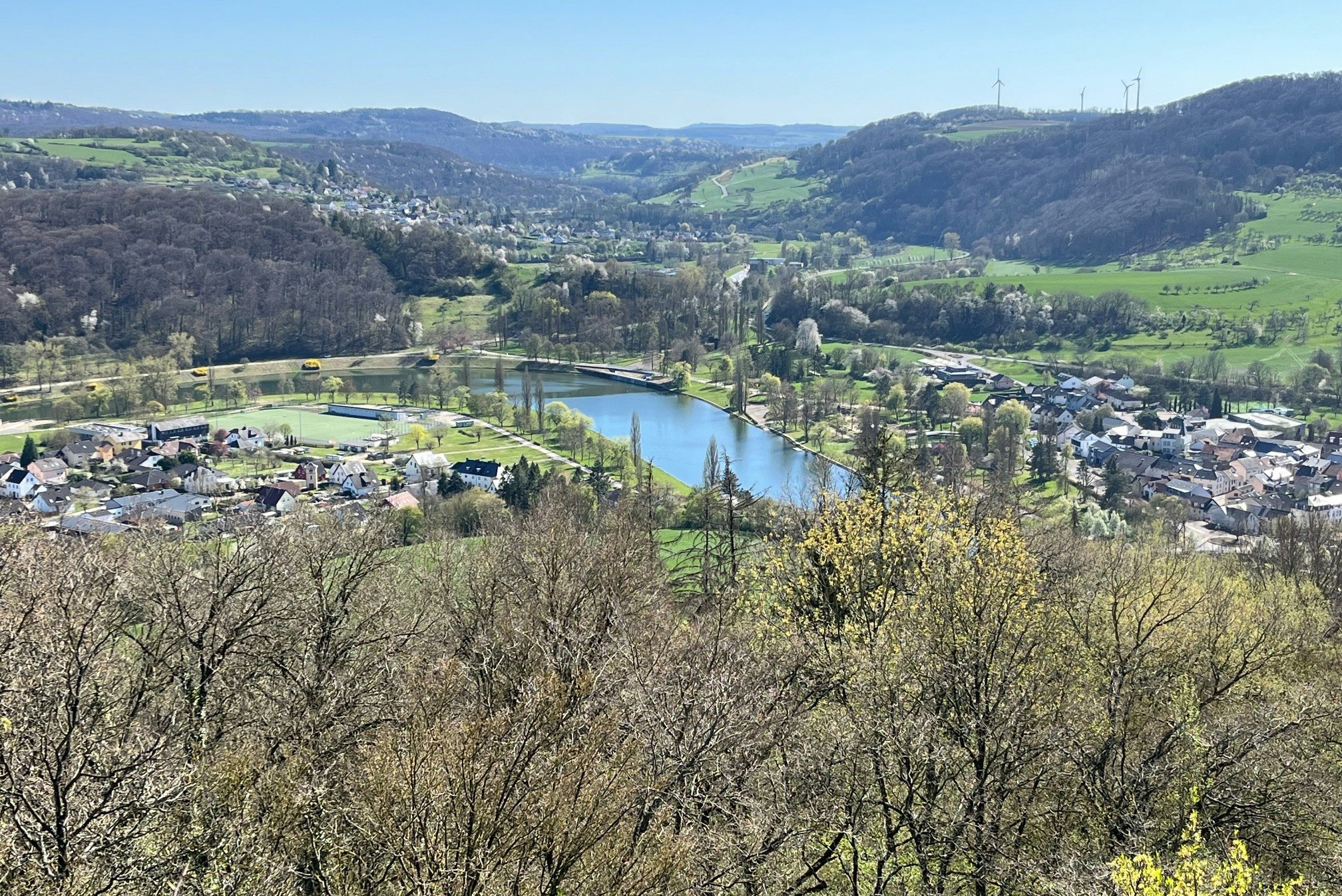 Camping Am Stausee Ralingen  - Luftaufnahme des Campingplatzes