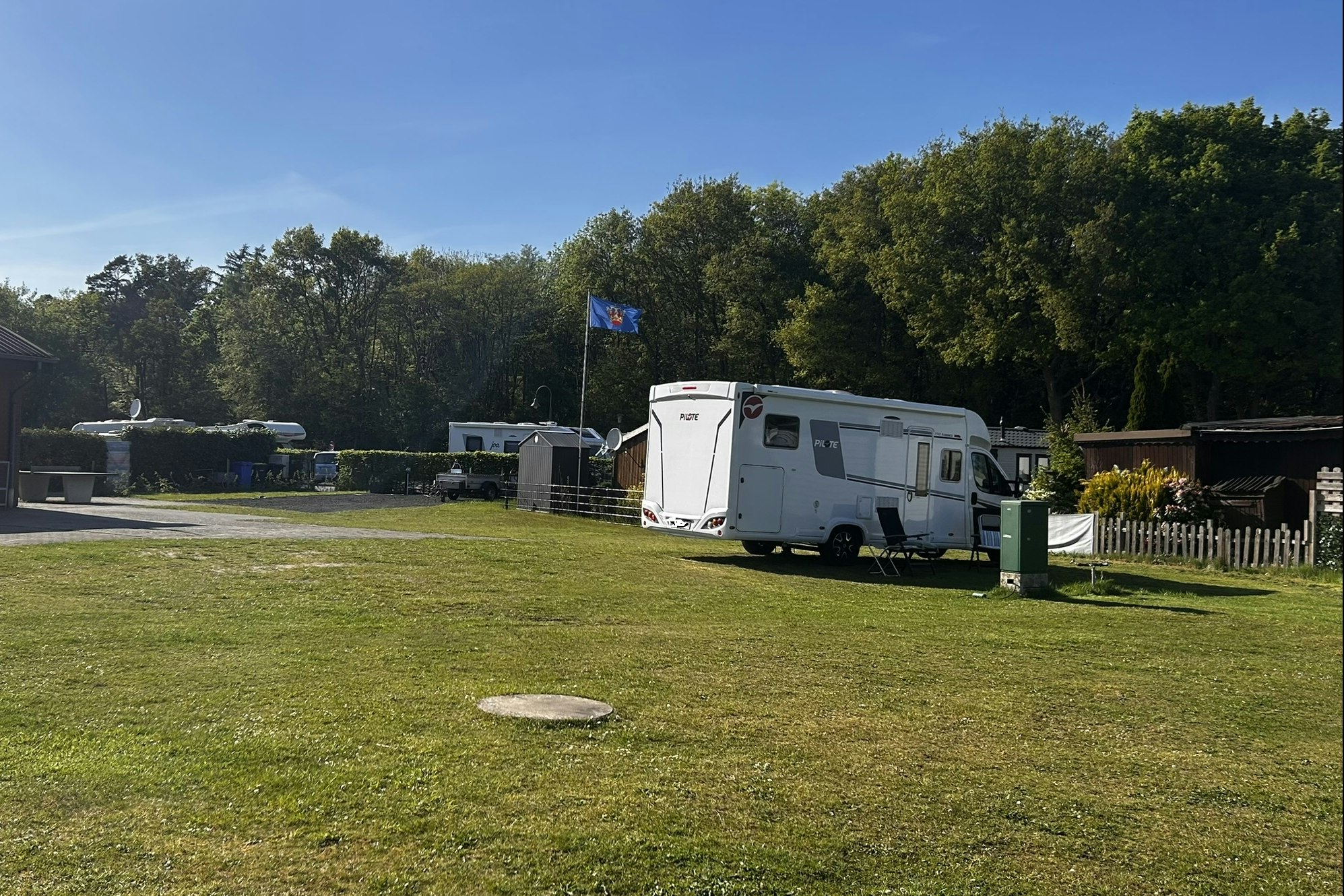 Camping am Wasserfall - Standplatz auf dem Campingplatz