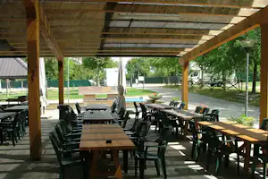 Camping Amici di Lazise - Terrasse vom Restaurant auf dem Campingplatz