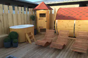 Camping An der Altmühl - Sauna auf dem Campingplatz