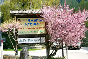 Camping Aprica - Eingang des Campingplatzes