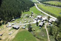 Camping Attermenzen -  Campingplatz aus der Vogelperspektive