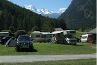 Camping Attermenzen -  Stellplätze mit Blick auf klein Matterhorn