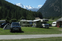 Camping Attermenzen -  Stellplätze mit Blick auf klein Matterhorn