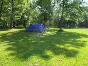 Camping au Valbonheur - Zeltwiese auf dem Campingplatz