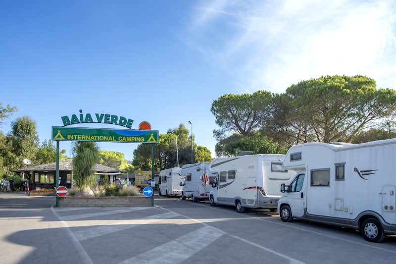 Camping Baia Verde - Eingang des Campingplatz