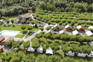 Camping Baliera - Übersicht auf das gesamte Campingplatz Gelände