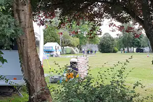Camping Ballinacourty House - Wohnwagen- und Zeltstellplatz umgeben von Bäumen