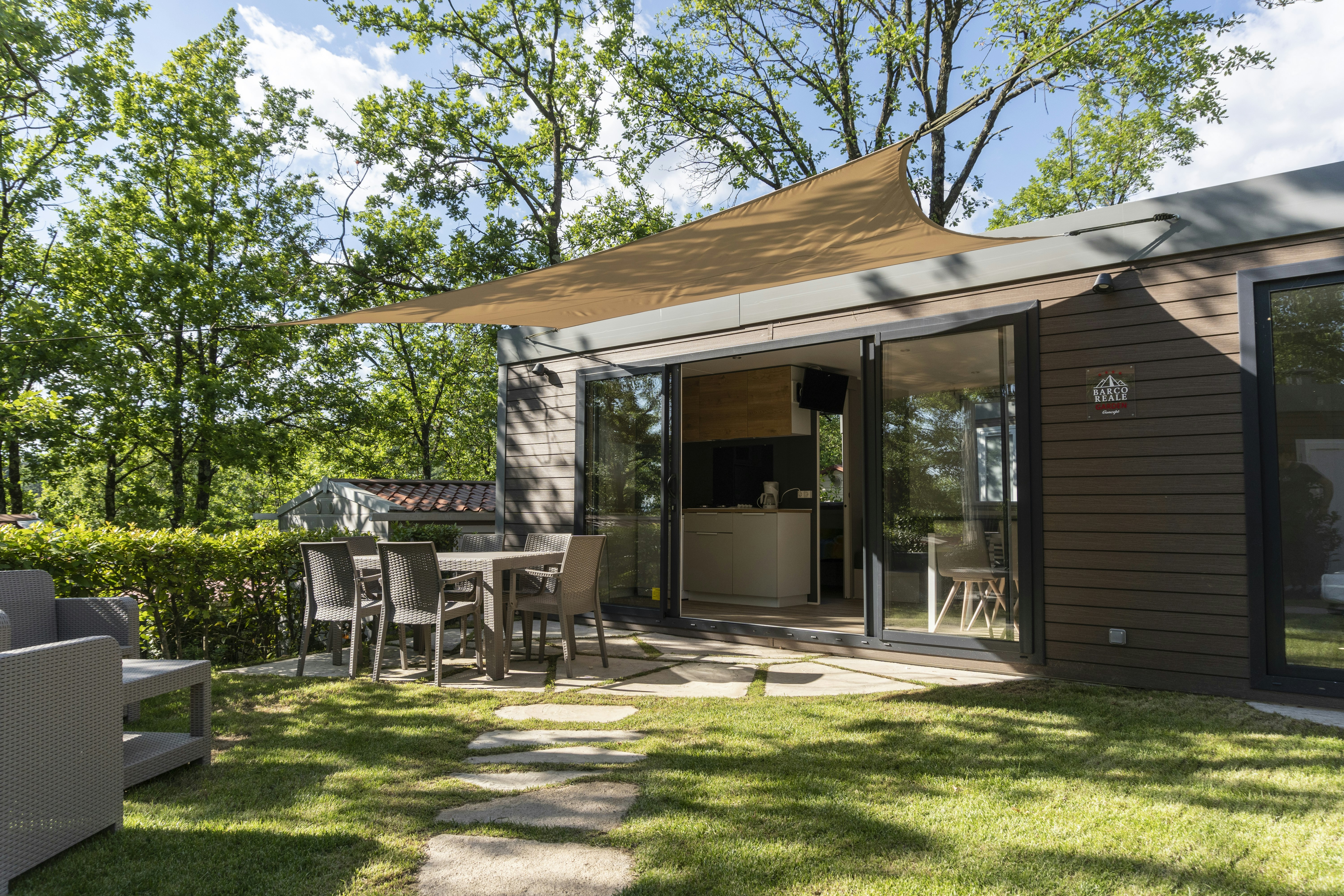 Camping Barco Reale - Außenansicht des Mobilheims