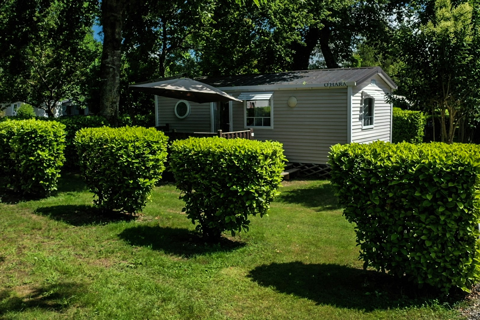 Camping Baretous-Pyrénées - Mobilheim auf dem Campingplatz